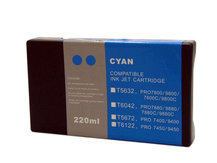 Compatible Cartridge for EPSON Stylus Pro 7800, 9800 - 220ml CYAN (T5632/T6032)